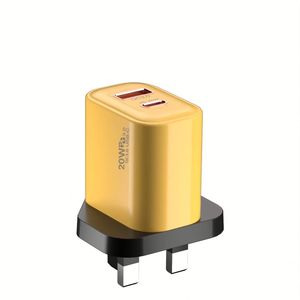 High Quality PD 20W 2 Port Power Charger Super Fast Wall <b>Adapter</b> <b>USB</b> A+C Travel Charger for Phone EU US UK <b>Plug</b> - Product Image 3