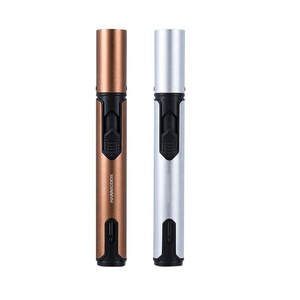 KY nouveau Jet <span class=keywords><strong>Butane</strong></span> bougie briquet métal gaz cuisine Turbo coupe-vent <span class=keywords><strong>tuyau</strong></span> briquet allume-cigare torche - Product Image 5