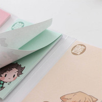 Corée mignon Portable patte de chat Die Cut chat Sticky Notes 30 feuilles bloc-notes personnalisé