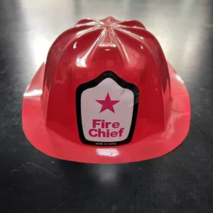 Chapeau de pompier en PVC plus épais <span class=keywords><strong>HLC</strong></span> avec autocollant personnalisé, chapeau de pompier, <span class=keywords><strong>casque</strong></span> de chantier biodégradable pour événement promotionnel - Product Image 1