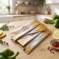 Sachets d'emballage personnalisés en BOPP/VMPET/PE à scellage arrière pour liquides, idéaux pour salades, lait, suppléments de calcium, gels et voyages