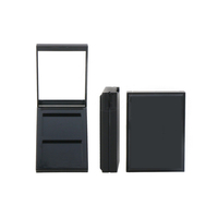 Magnétique 4 couleurs 2 couleurs rectangle carré avec miroir flip cap maquillage blush paillettes cas fard à paupières palette conteneur emballage