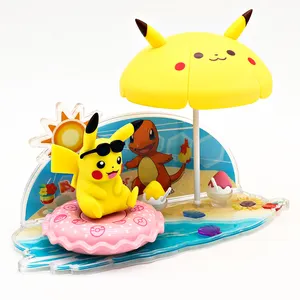 Hot Sale 3D-Szene Pokemones Action Anime Figuren sammlung Geschenk Eevee Home Decoration Pikachuu Pokeball Pocket Monster 3D Puzzle