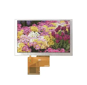 Pantalla LCD de 5 pulgadas con alto brillo 800 brillo 800x480 Interfaz de 50 pines