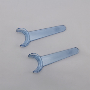 Ouvre-bouche de type T LK-704B, outil d'ouverture buccale dentaire en plastique transparent bleu pour adultes, à usage unique - Product Image 2
