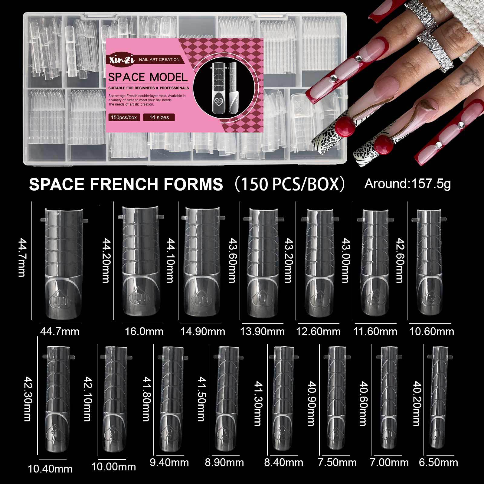 Negative Space French Press-on Nails mold 01