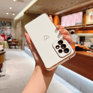 <span class=keywords><strong>Coque</strong></span> de téléphone portable Design coeur d'amour TPU galvanisée de luxe <span class=keywords><strong>pour</strong></span> Samsung <span class=keywords><strong>Galaxy</strong></span> S25 ultra S24 S23 <span class=keywords><strong>A5</strong></span> couverture arrière en Silicone souple - Product Image 4