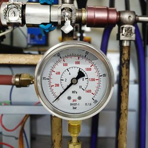 AKS CE-Zertifiziertes Hydraulik-Testmanometer 0-1400PSI, Flüssigkeitsgefüllt, Stoßfest für Pumpen - Product Image 1