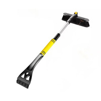 HF010 Outil de nettoyage télescopique électrique portable 3 en 1 pour l'hiver, grattoir à neige, outil de déneigement pour l'hiver