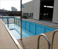 2025 vente d'usine personnalisée 20ft 40ft conteneur d'expédition modulaire en acier de luxe système de chauffage de filtration de piscine pour l'extérieur