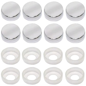 Chrome mạ <span class=keywords><strong>ABS</strong></span> tấm giấy phép Khung vít mũ - Product Image 2