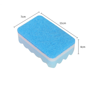 Éponge de nettoyage colorée à petites ondulations, tampon à récurer, bloc éponge pour la vaisselle et le nettoyage de cuisine, outils de nettoyage - Product Image 2