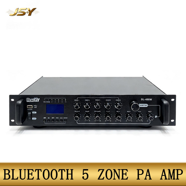 5 Zone  Amplifier Power Amplifier Public Address System Electric Sound Amplifier Audio PA Amplifier Project Ready