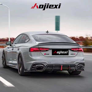 อุปกรณ์แยกกันชนท้ายคาร์บอนไฟเบอร์แท้ AE สำหรับรถ <span class=keywords><strong>Audi</strong></span> B9.5 <span class=keywords><strong>A5</strong></span> S5 RS5 <span class=keywords><strong>2021</strong></span>-2024ตัวกระจายแสงด้านหลังพร้อมไฟ LED - Product Image 3