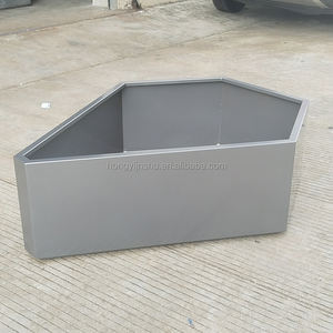 Jardinière rectangulaire en acier inoxydable de taille personnalisée pour l'extérieur avec revêtement en poudre pour la maison et le jardin dans les espaces publics - Product Image 5