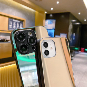 กระจกเงาดีไซน์อินเทอร์เน็ตเทรนดี้สำหรับเคสมือถือรุ่น 17 iPhone16e ป้องกันการตกกระแทก แฟชั่นผู้หญิง 14promax กระจกนิรภัย - Product Image 6