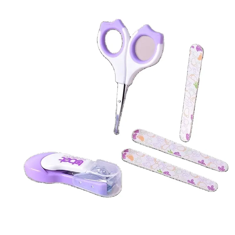 Hot selling Baby Scissors 3 PCS Nail scissors Manicure Care Set Baby Safe baby beauty nail file set