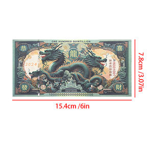 Hochwertige Fluoreszenz Chinesischer Tierkreisdrache Prop-Geld Papier Gedenkbanknoten für Sammler - Product Image 6