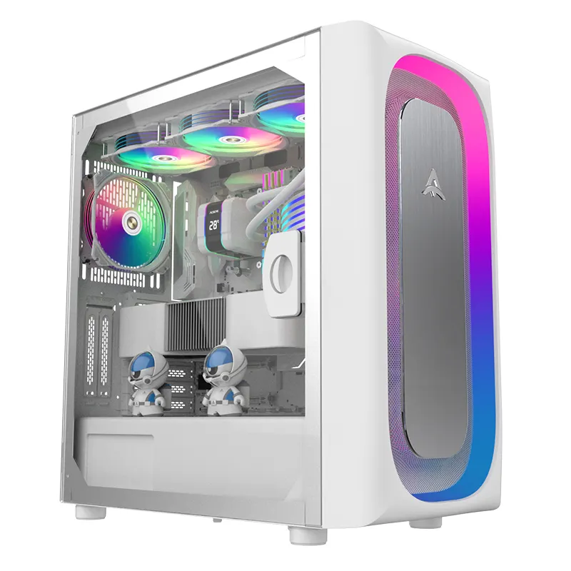 ALSEYE pc case gaming computer cases & towers with cooler fan rgb