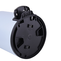 Poubelle à couvercle rond pour la maison Poubelle à pédale en acier inoxydable avec couvercle en plastique fin WBR044