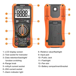 VICTOR Ruoshui VC890C+ VC890D 2024 New Version Digital Multimeter, 1999 Counts True RMS, Max 20A AC/DC Current Multimetro - Product Image 5
