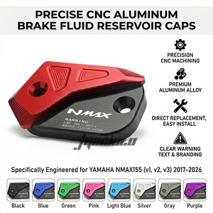 Accessoires Moto : Cache-Reservoir de Frein et Huile en Aluminium, Protection de Pare-Chocs pour <span class=keywords><strong>YAMAHA</strong></span> NMAX155 V1 V2 V3 2017-2026 - Product Image 3