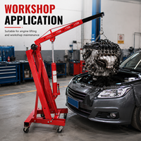 Grue de levage de moteur pliable robuste pour le démontage et la réparation de moteurs automobiles, certifiée CE, prise en charge de la personnalisation OEM