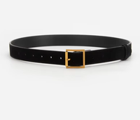 Nouvelle ceinture rétro pour femme en cuir de vachette givré anti-velours avec boucle ardillon en alliage, ceinture décorative de luxe en daim véritable pour jeans