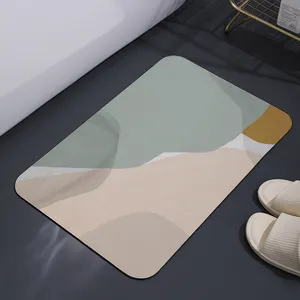 Diatomite Bath Mat Super Dry Anti-Slip Foot Shower Mats Bathroom Products