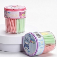 Jouets en plastique de dessin animé, bonbons en bocal de 110g, bâtonnets CC colorés aux saveurs de fruits pour enfants