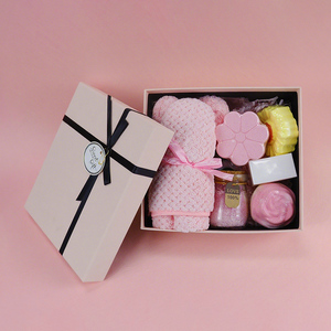 Cadeaux de spa pour femmes, y compris masque facial, bain moussant, savon, sel de bain explosif, panier de spa de sel de bain <span class=keywords><strong>coffret</strong></span> cadeau 7 coffrets cadeaux - Product Image 2