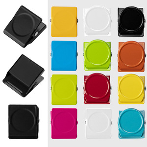 Đầy Màu sắc vuông thép tủ lạnh nam châm Clip biểu tượng tùy chỉnh từ bảng trắng Clip tủ lạnh từ ghi nhớ Lưu ý Clip - Product Image 6