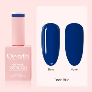 Cloverfei 15 мл настоящий синий лак для ногтей Hema Free Gel Color Uv Gel Soak Off Vegan Led Uv Гель лак для ногтей