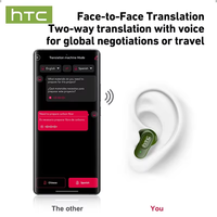Écouteurs Bluetooth 6.0 HTC NE51 AI Translation TWS Mini Écouteurs Sport Sans Fil Casques Intelligents à Réduction de Bruit
