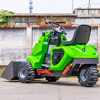 Pengiriman Gratis China Track Wheel CE/EPA Mini Skid Steer Loader Dengan Tiga Roda Skid Steer Loader untuk Dijual