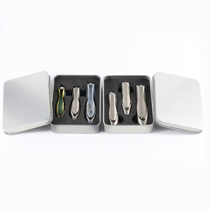Boîte ronde en fer blanc avec couvercle de fenêtre transparent intérieur en mousse pour porte-clés pinces à ongles boîtes boîte-cadeau Spot pour artisanat de bougie - Product Image 1