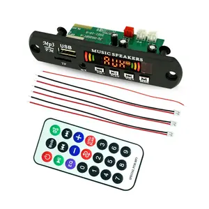 DC 7V-16V Audio Amplifier Power 2X25W Wireless BT 5.0 MP3 Player Module Decoder Board Kit