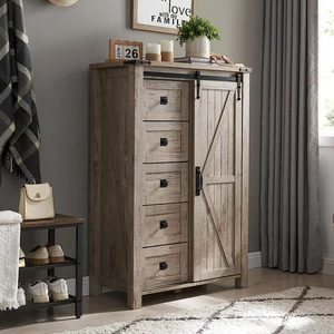 Simple five-drawer <b>chest</b> of drawers, floor-standing <b>storage</b> cabinet, bedroom/living room shelf, household five-drawer cabinet, - Product Image 3