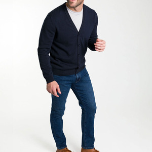 High Quality New Arrival Custom Men's <b>Cardigans</b> <b>Sweaters</b> 100% Wool Casual Men <b>Cardigan</b> Breathable Comfortable Men <b>Cardigan</b> - Product Image 6