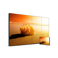 Video Wall LCD para TV de 55 Pulgadas, Full HD, 178° de Ángulo de Visión, 8ms de Respuesta Rápida, Retroiluminación LED, para Tiendas Minoristas, Aeropuertos, Lobbies Corporativos