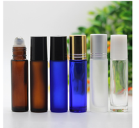 10ml 15ml Roller Ball Bottle 20ml 25ml 30ml Bouteille en verre bleu Parfum Verre Huile essentielle Bouteille en verre avec Roller Ball en métal