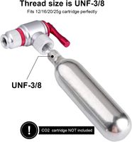 Low Pressure 16g CO2 Cartridge Steel Tire Inflator Valve Portable Tire Pump for Road and Mountain