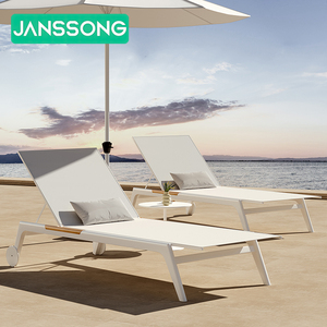 Tumbona moderna de aluminio para Hotel, tumbonas impermeables para Villa de playa, tumbonas modernas de jardín para nadar, silla para caca - Product Image 5
