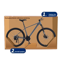 Vélo de montagne pour étudiants avec logo personnalisé, 26 pouces, acier haute teneur en carbone, 27 vitesses, suspension avant, pneus tout-terrain, vélo pour jeunes