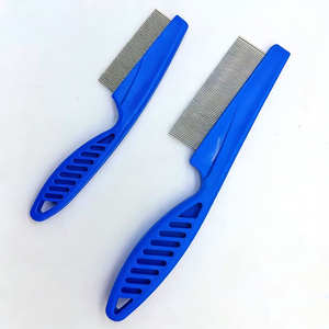 Peine Antipiojos de Uso Diario con Dientes de Acero Inoxidable y Mango de Plástico para Gatos y Perros - Elimina Piojos y Huevos de Piojo, Duradero y <span class=keywords><strong>Profesional</strong></span> - Product Image 1