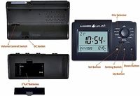 2026 Neues Design Elektronische Athan Azan Radiowecker mit Digitalkalender für Ramadan und Islamische Anwendungen