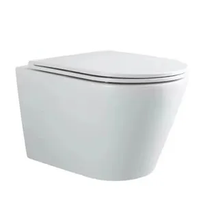 New arrival white color p-trap hanging toilet bowl tornado flush wall hung toilet for bathroom