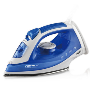Fer à vapeur électrique 2000W portable avec semelle en céramique antiadhésive pour vêtements et fonction anti-goutte - Product Image 2