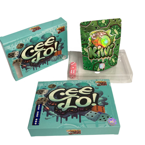 Prend uniquement en charge l'impression personnalisée 3.5G Flower Candy Gummy Mylar Bags avec boîtes Custom Bubble Inner avec Game Dice - Product Image 5