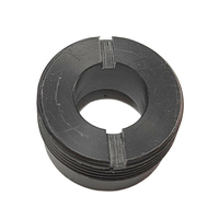 Adaptateur d'objectif usiné CNC de haute précision, anneau fileté en aluminium anodisé noir, service d'usinage OEM pour caméra et microscope